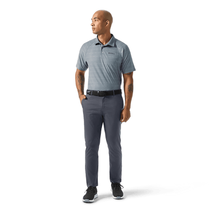 NOBULL Men's Stone U Repeat All Fore It Polo  X Public Rec
