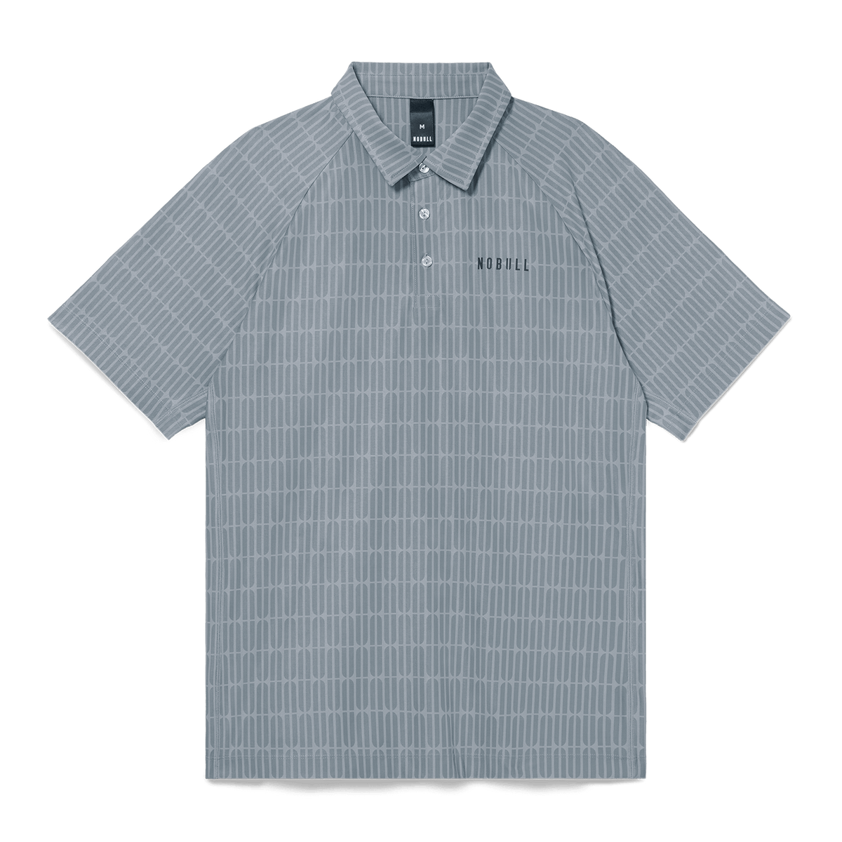 NOBULL Men's Stone U Repeat All Fore It Polo  X Public Rec