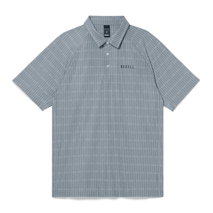 NOBULL Men's Stone U Repeat All Fore It Polo  X Public Rec