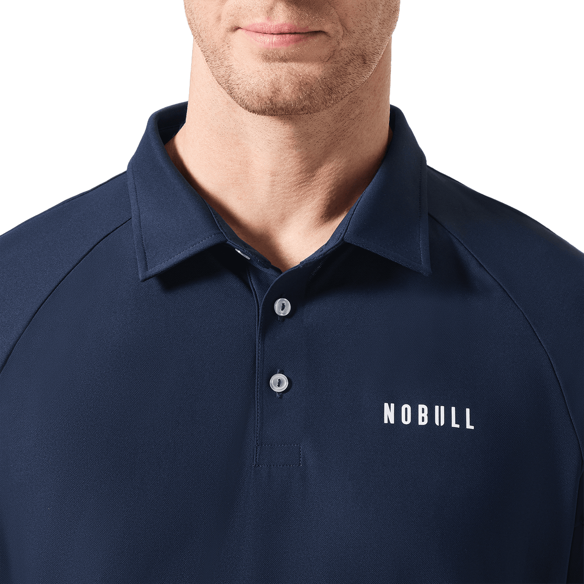 NOBULL Men's Night Navy All Fore It Polo  X Public Rec