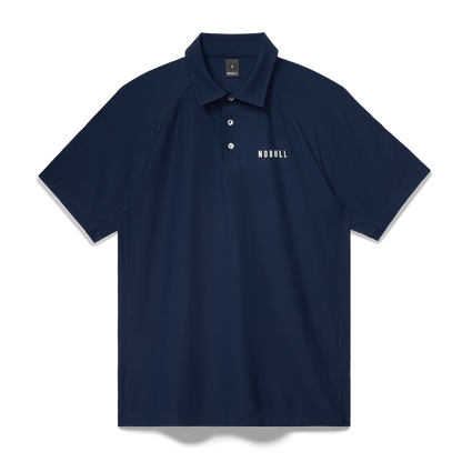 NOBULL Men's Night Navy All Fore It Polo  X Public Rec