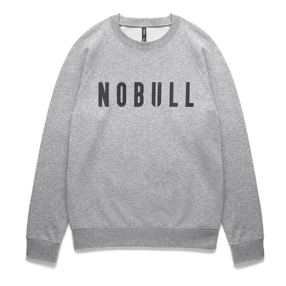 NOBULL Men's Grey Heather NOBULL Crew