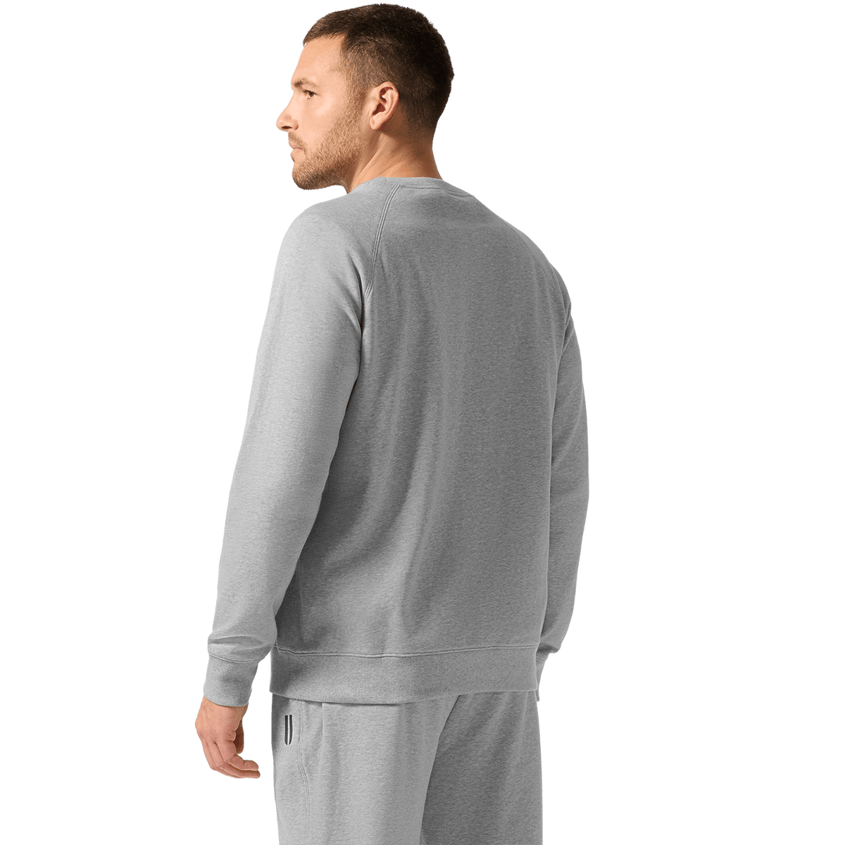 NOBULL Men's Grey Heather NOBULL Crew