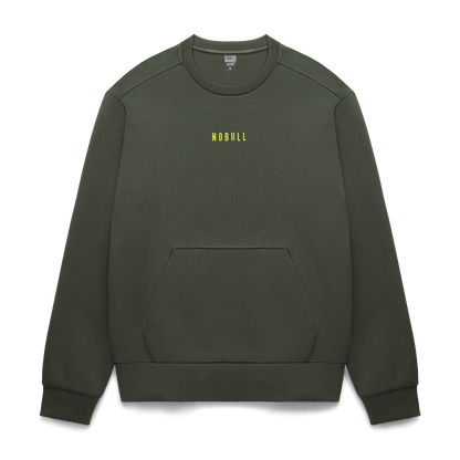NOBULL Men's Dark Army Elements Crew Sweatshirt