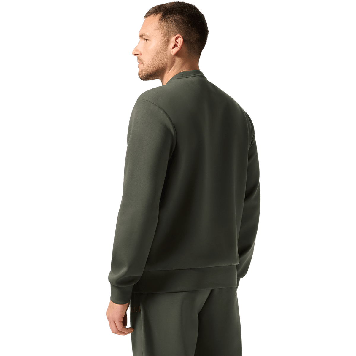 NOBULL Men's Dark Army Elements Crew Sweatshirt