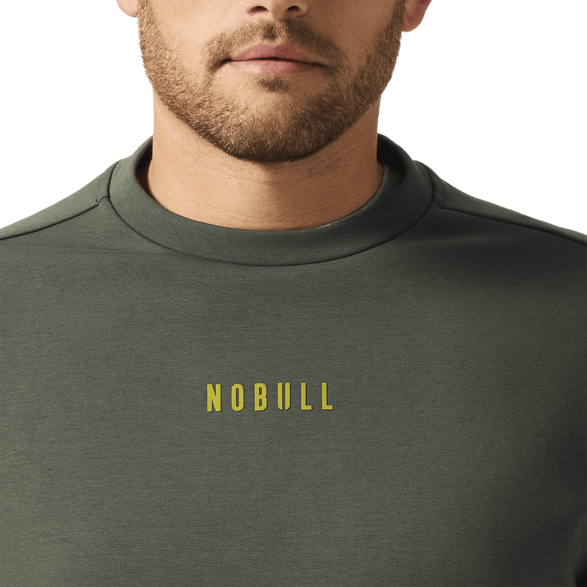 NOBULL Men's Dark Army Elements Crew Sweatshirt