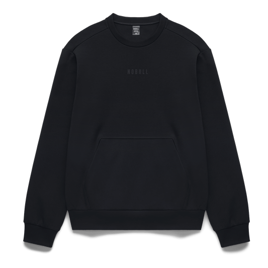 NOBULL Men's Black Elements Crew Sweatshirt
