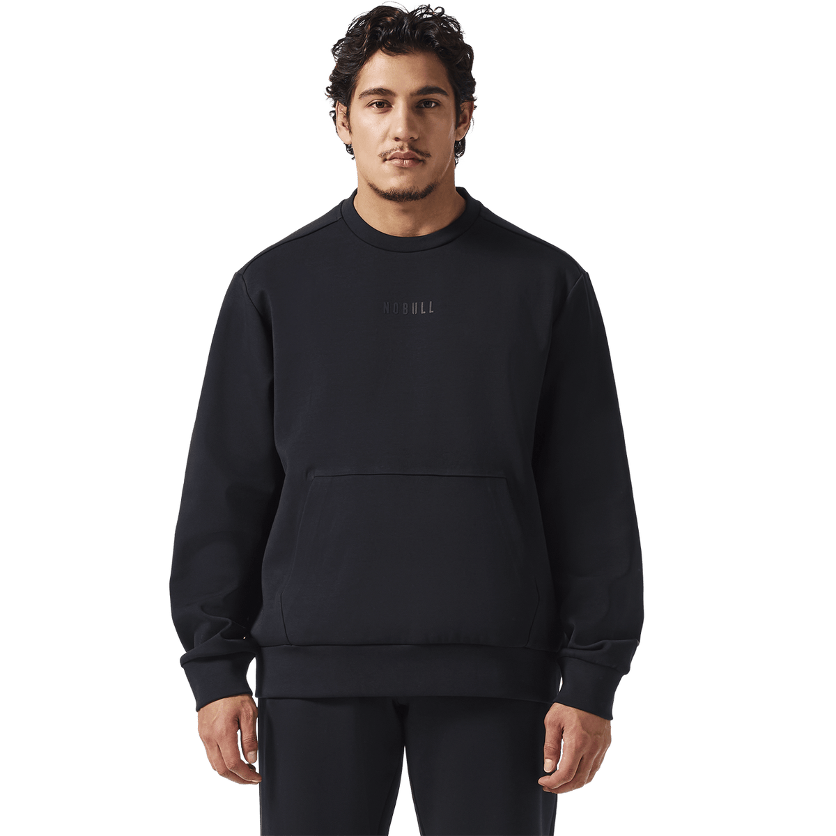 NOBULL Men's Black Elements Crew Sweatshirt