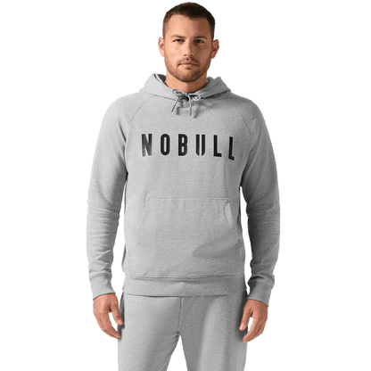 NOBULL Men's Grey Heather NOBULL Hoodie