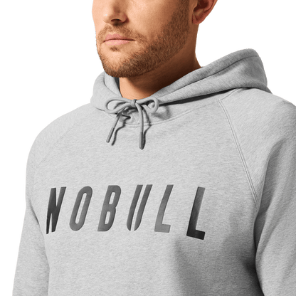 NOBULL Men's Grey Heather NOBULL Hoodie