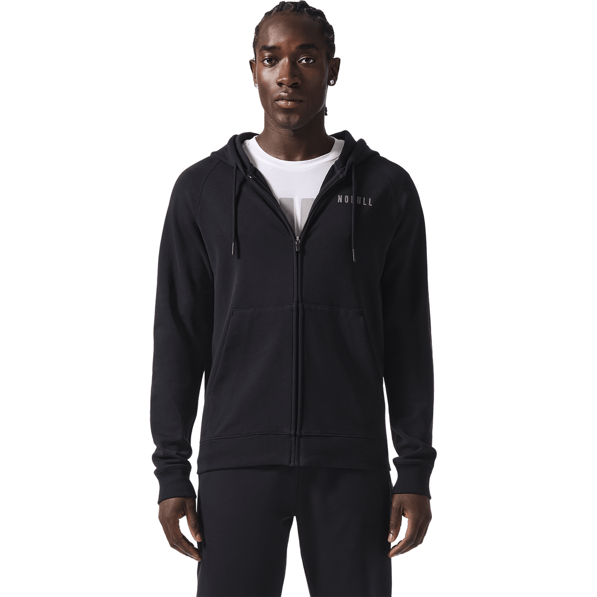 NOBULL Men's Black NOBULL Full Zip Hoodie
