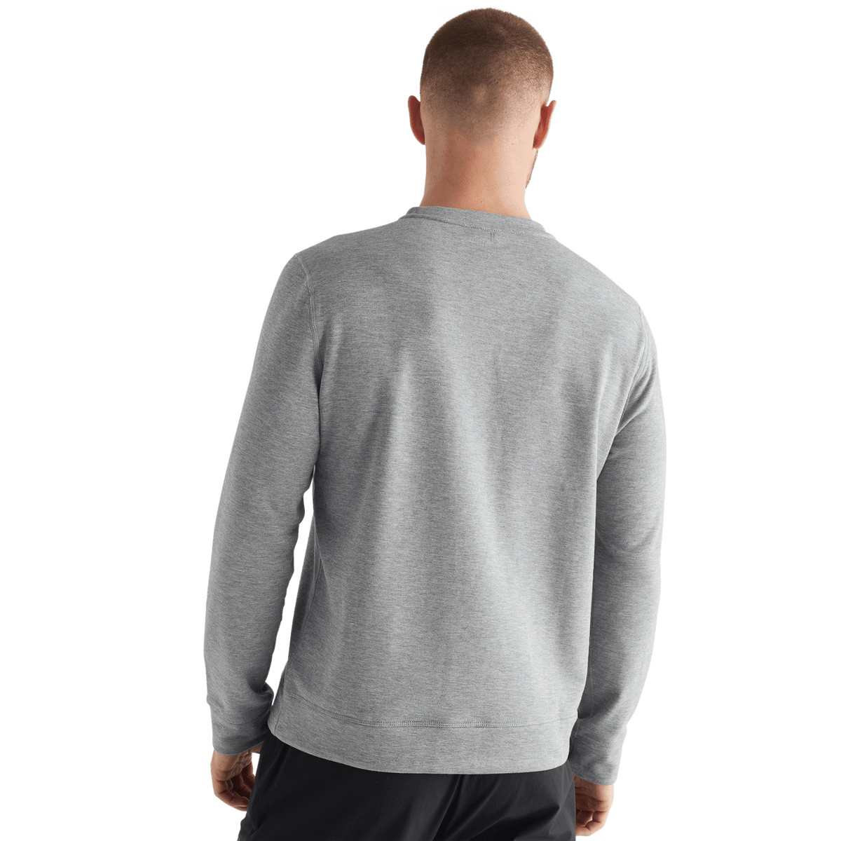 NOBULL Men's Heather Gray NOBULL Crew Sweatshirt