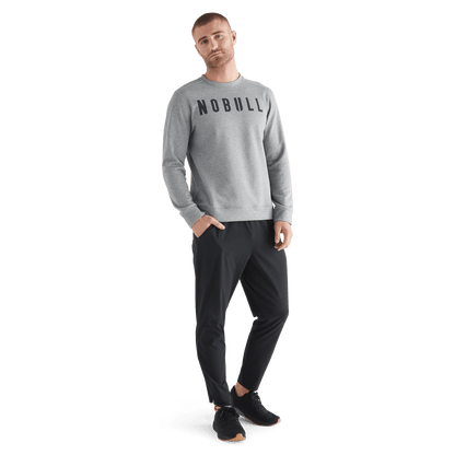 NOBULL Men's Heather Gray NOBULL Crew Sweatshirt