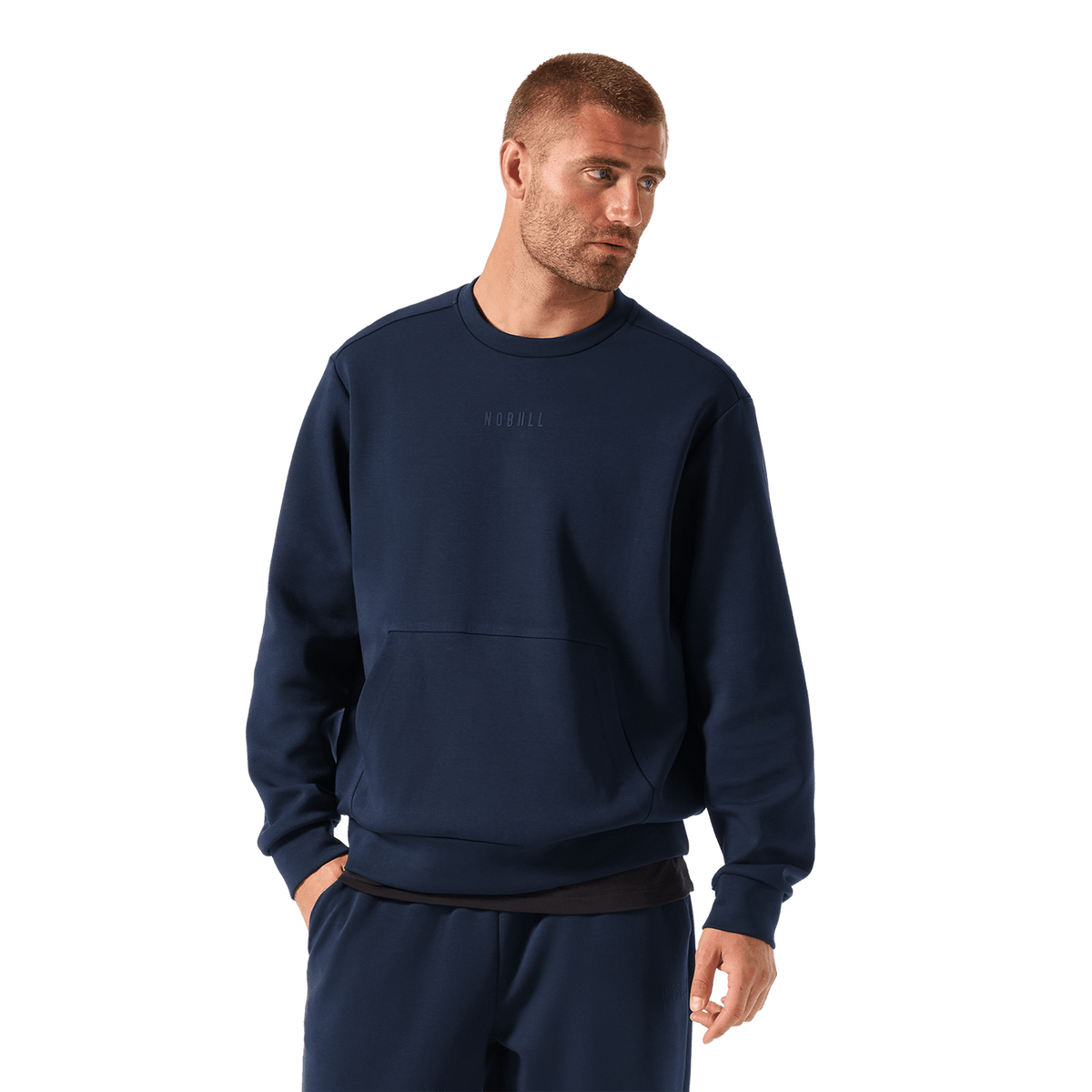 NOBULL Men's Night Navy Elements Crew Sweatshirt