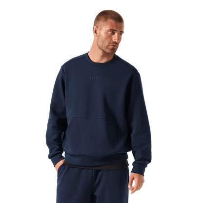 NOBULL Men's Night Navy Elements Crew Sweatshirt