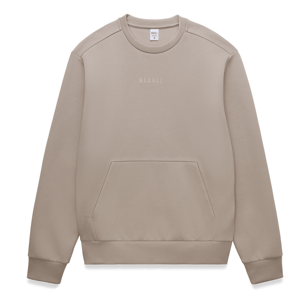NOBULL Men's Taupe Elements Crew Sweatshirt