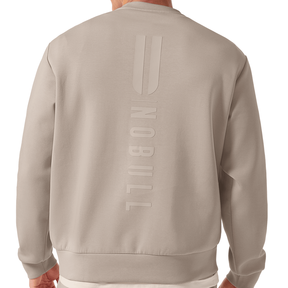 NOBULL Men's Taupe Elements Crew Sweatshirt