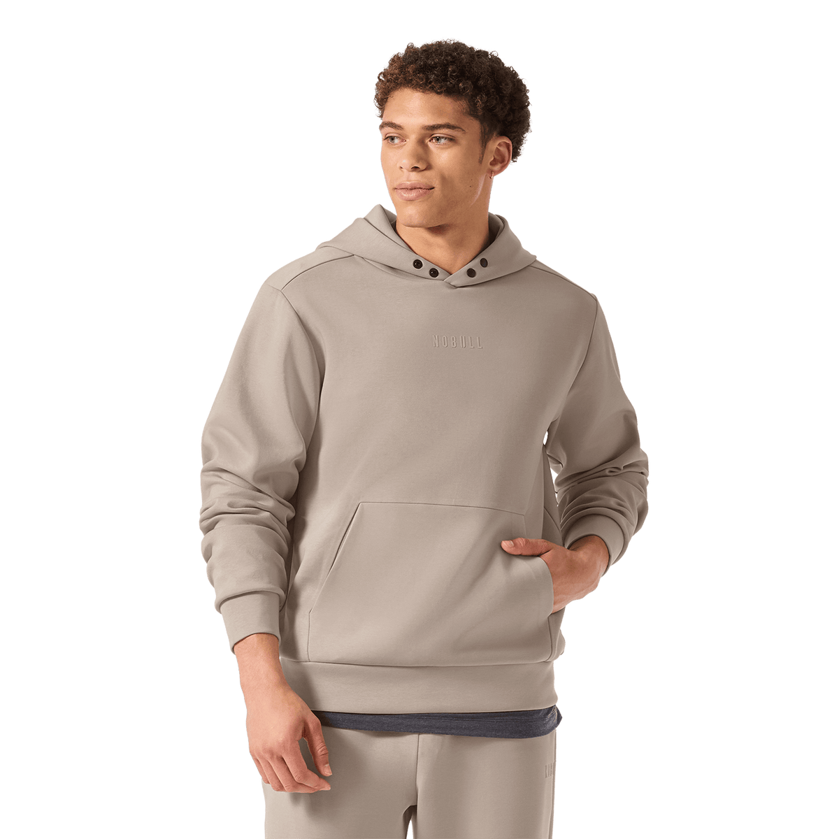 NOBULL Men's Taupe Elements Hoodie