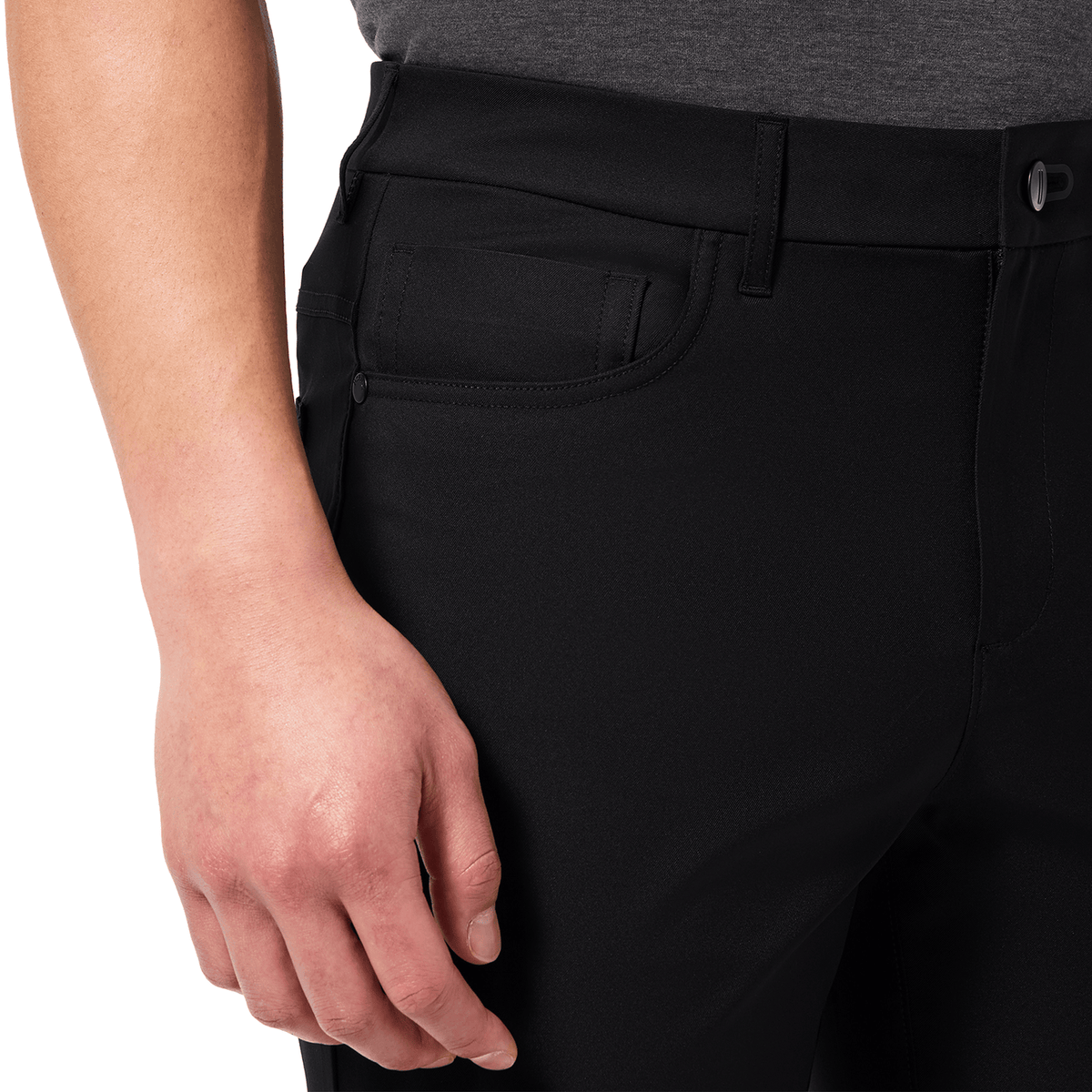 NOBULL Men's Black Dealmaker 5-Pocket Pant  X Public Rec