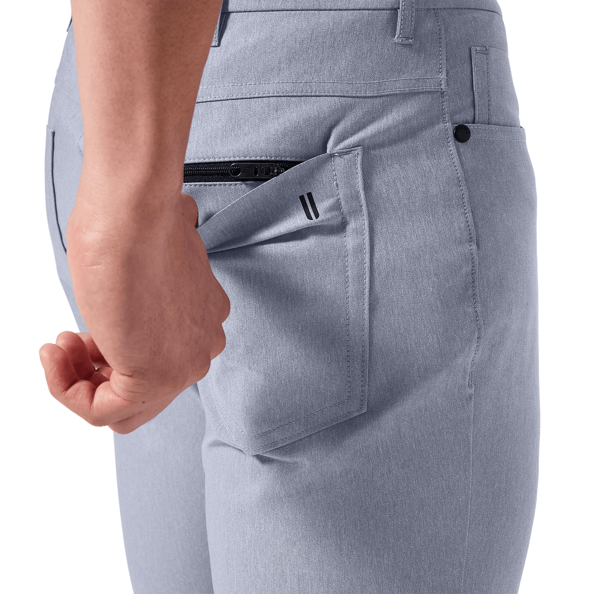 NOBULL Men's Heather Chambray Dealmaker 5-Pocket Pant  X Public Rec