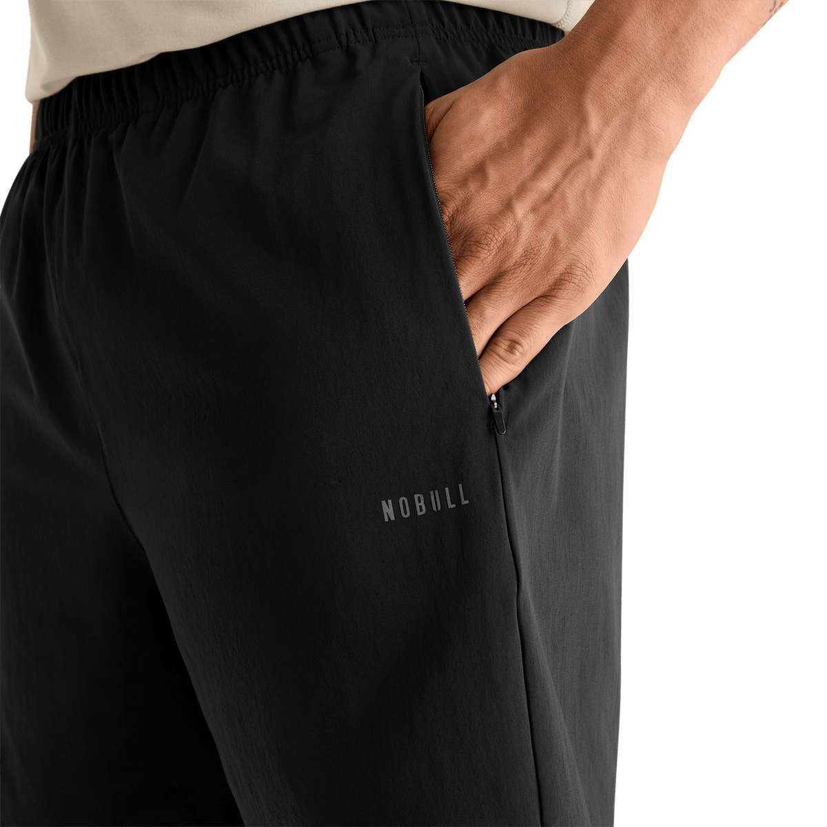 NOBULL Men's Black NOBULL Training Short 6" (Unlined)