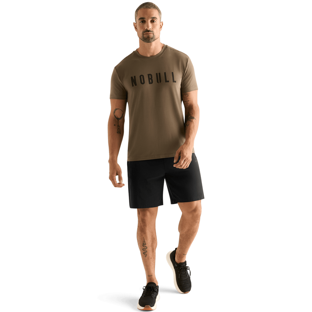 NOBULL Men's Black NOBULL Training Short 8" (Unlined)