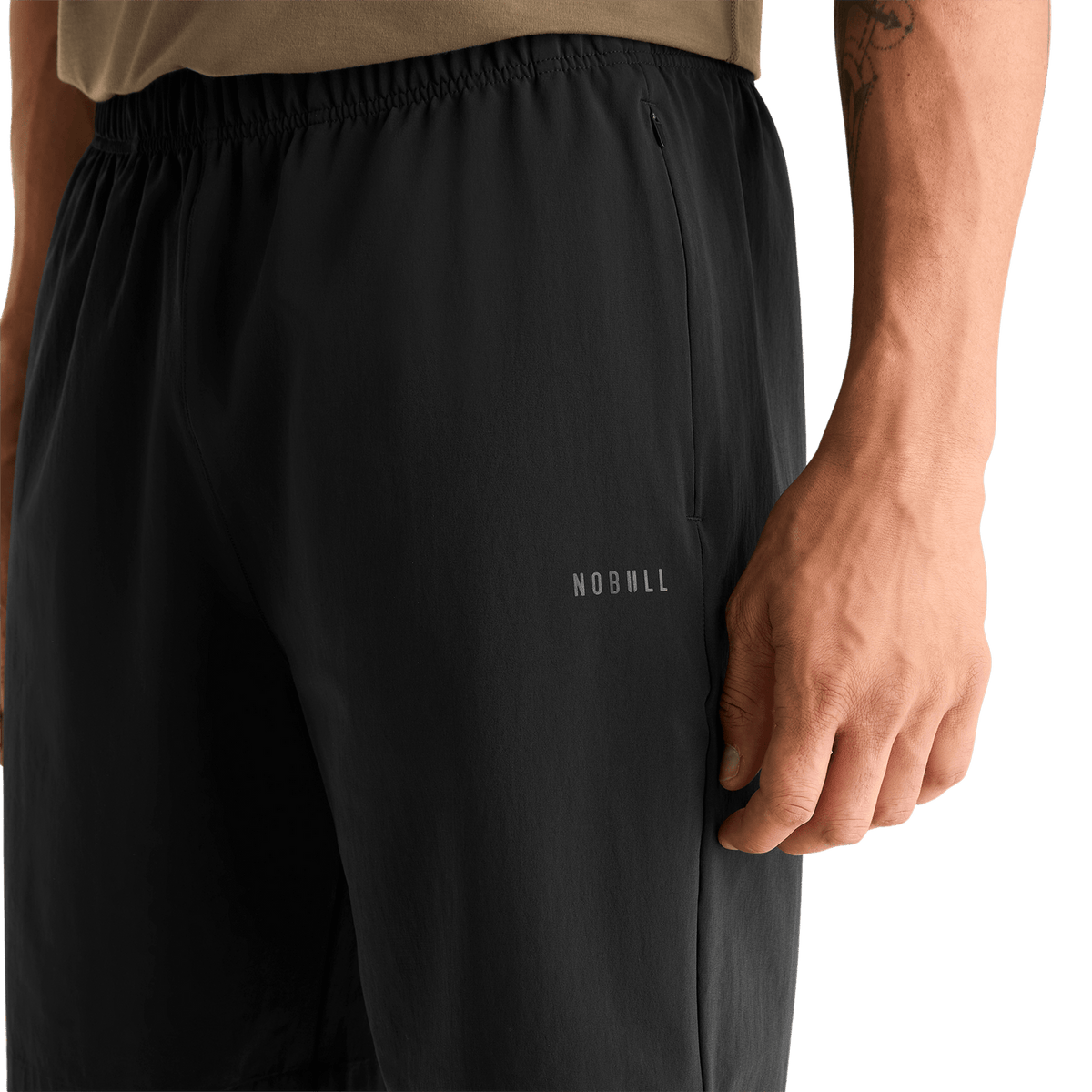 NOBULL Men's Black NOBULL Training Short 8" (Unlined)