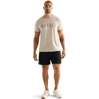 NOBULL Men's Black NOBULL Training Short 6" (Lined)