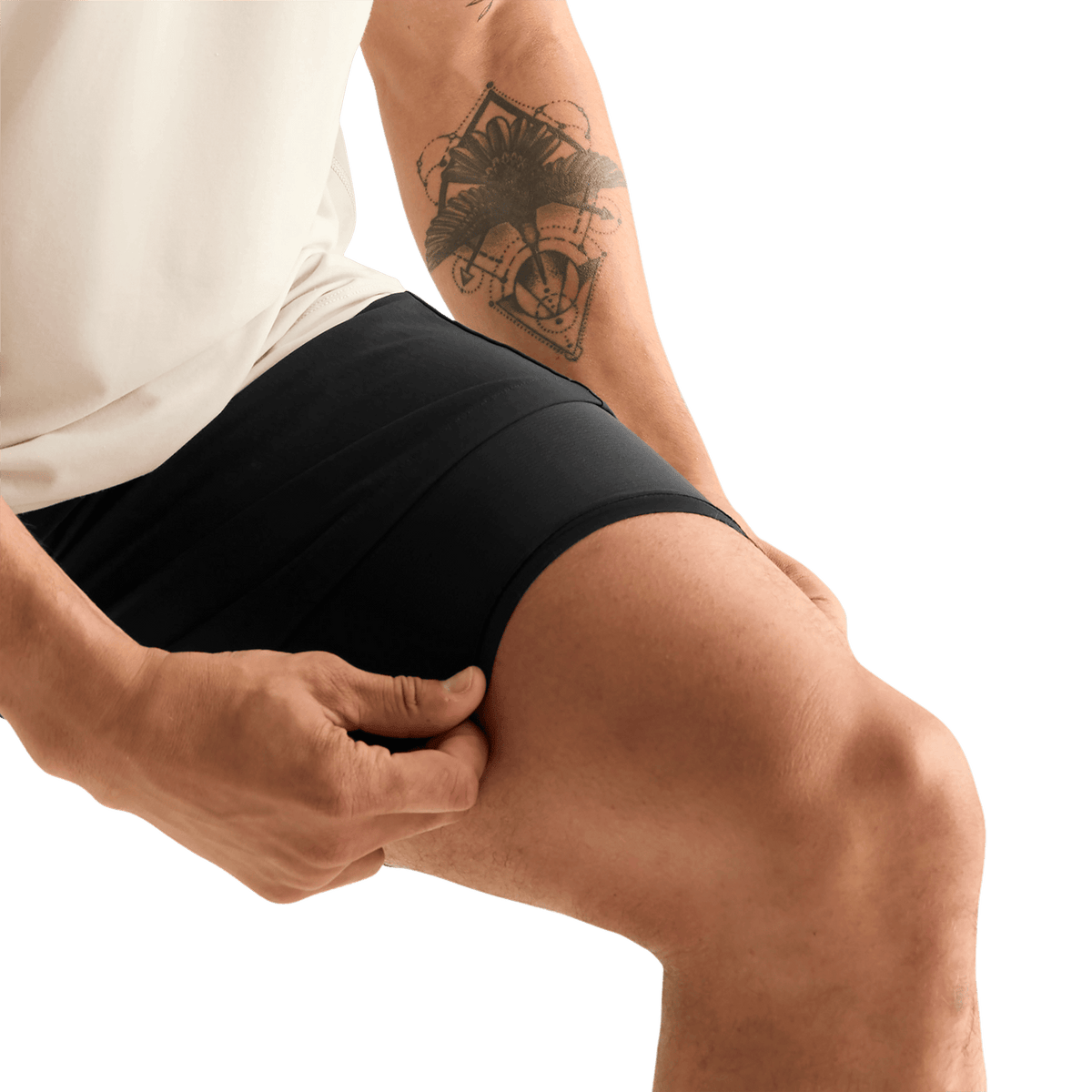 NOBULL Men's Black NOBULL Training Short 6" (Lined)