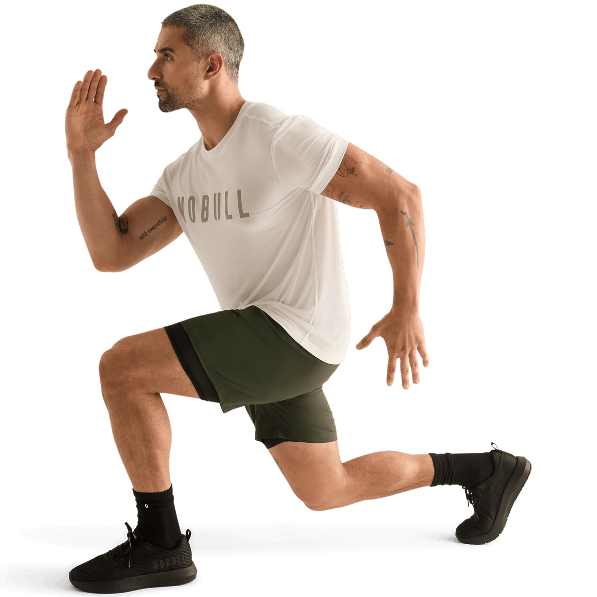 NOBULL Men's Dark Army NOBULL Training Short 6" (Lined)