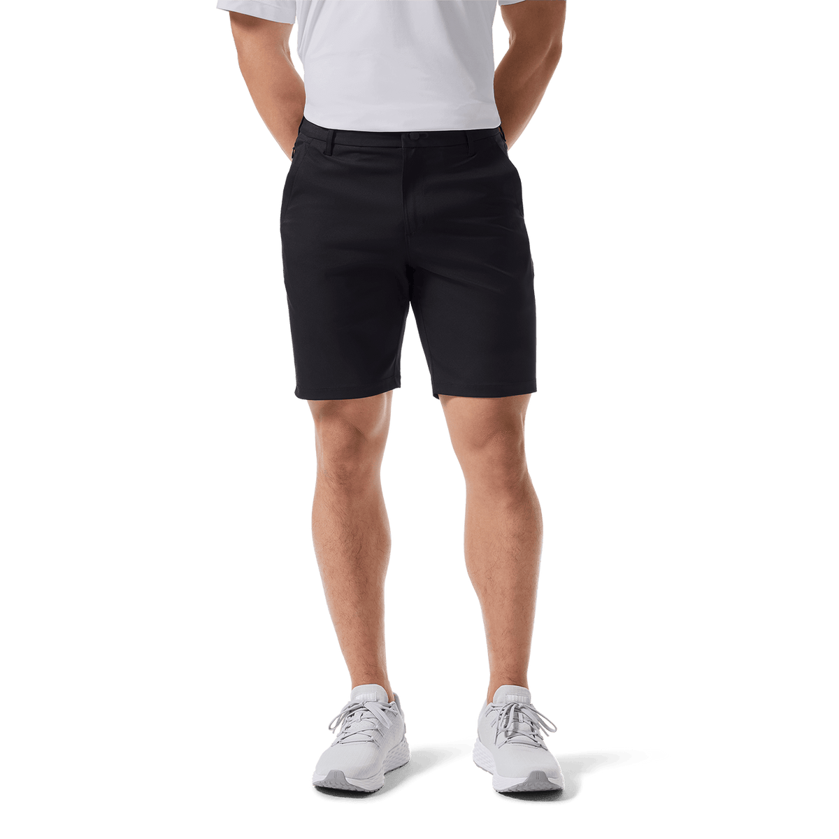 NOBULL Men's Black Dealmaker Chino+ Short  X Public Rec