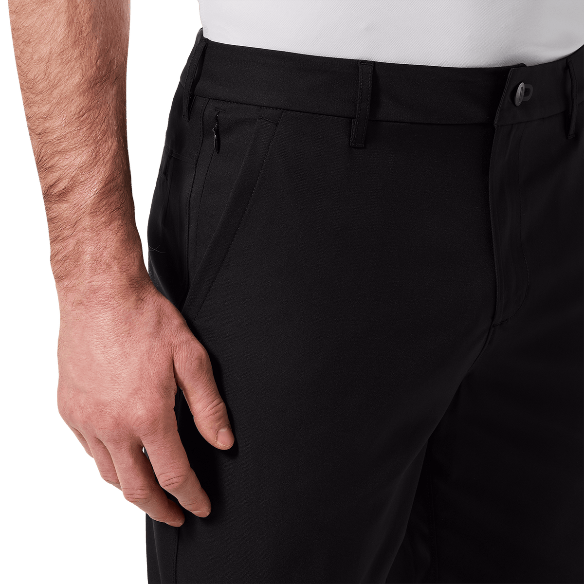 NOBULL Men's Black Dealmaker Chino+ Short  X Public Rec
