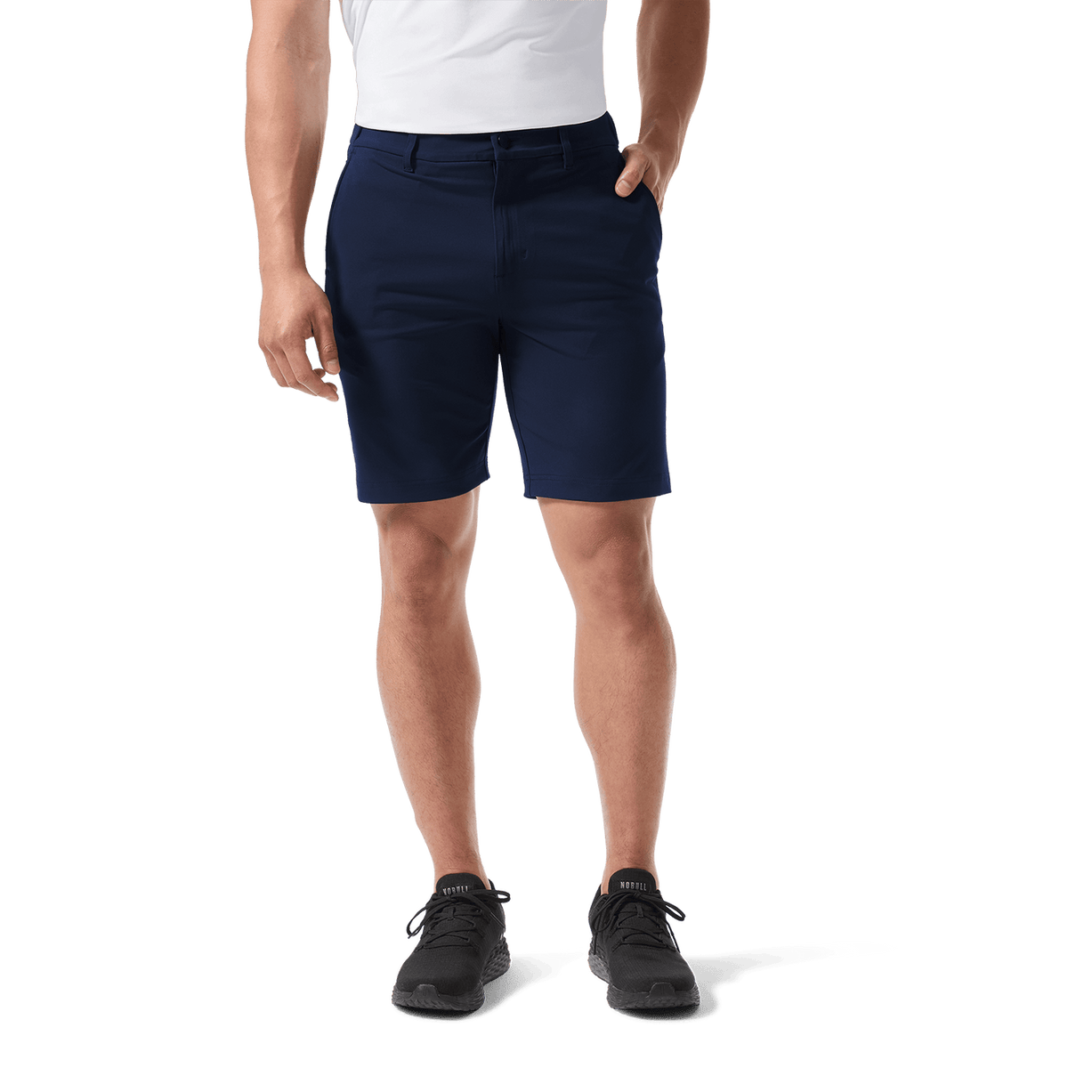 NOBULL Men's Navy Gamechanger 5-Pocket Short  X Public Rec