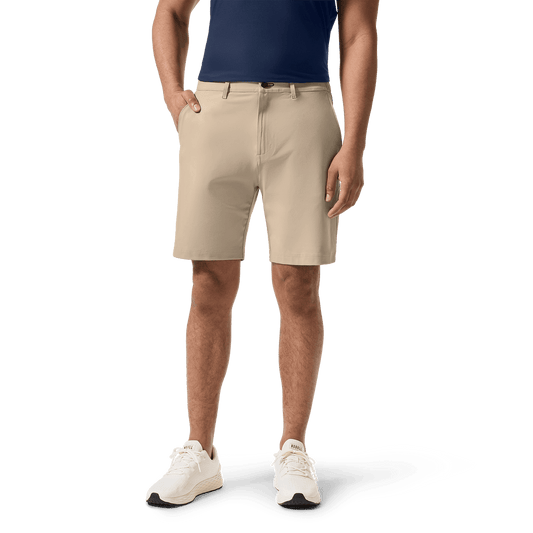 NOBULL Men's Taupe Gamechanger 5-Pocket Short  X Public Rec