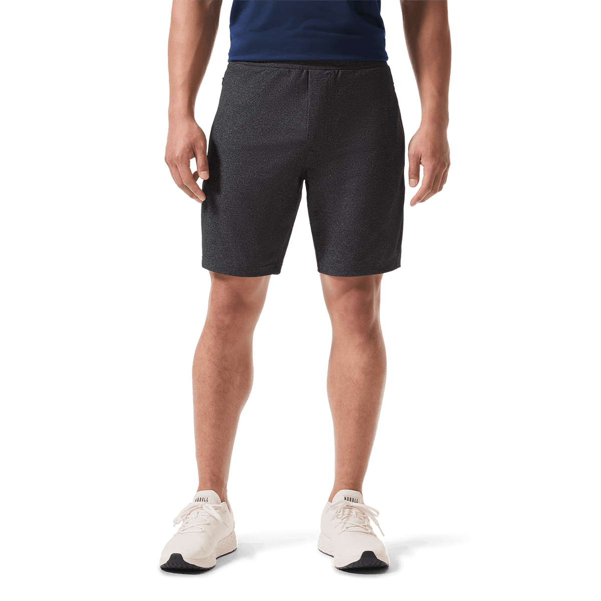 NOBULL Men's Charcoal Heather Gamechanger Rec Short  X Public Rec