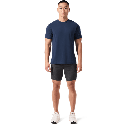NOBULL Men's Charcoal Heather Gamechanger Rec Short  X Public Rec