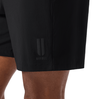NOBULL Men's Black NOBULL Training Short 6" (Lined)