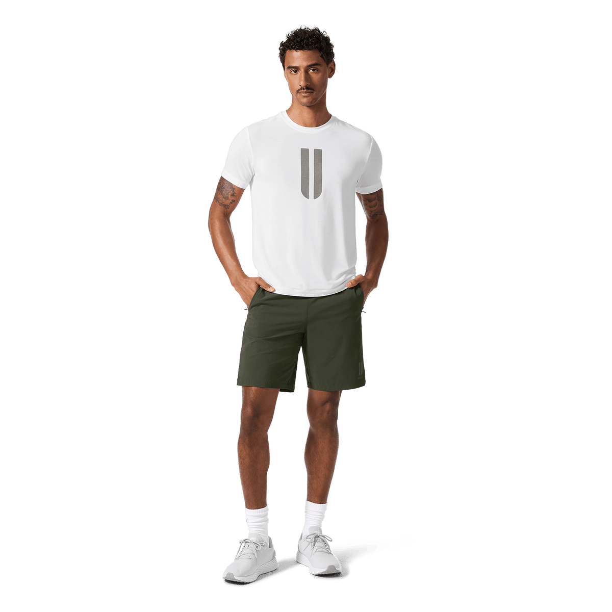 NOBULL Men's Dark Army NOBULL Training Short 8" (Unlined)