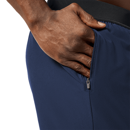 NOBULL Men's Night Navy Drive Short 6" (Lined)