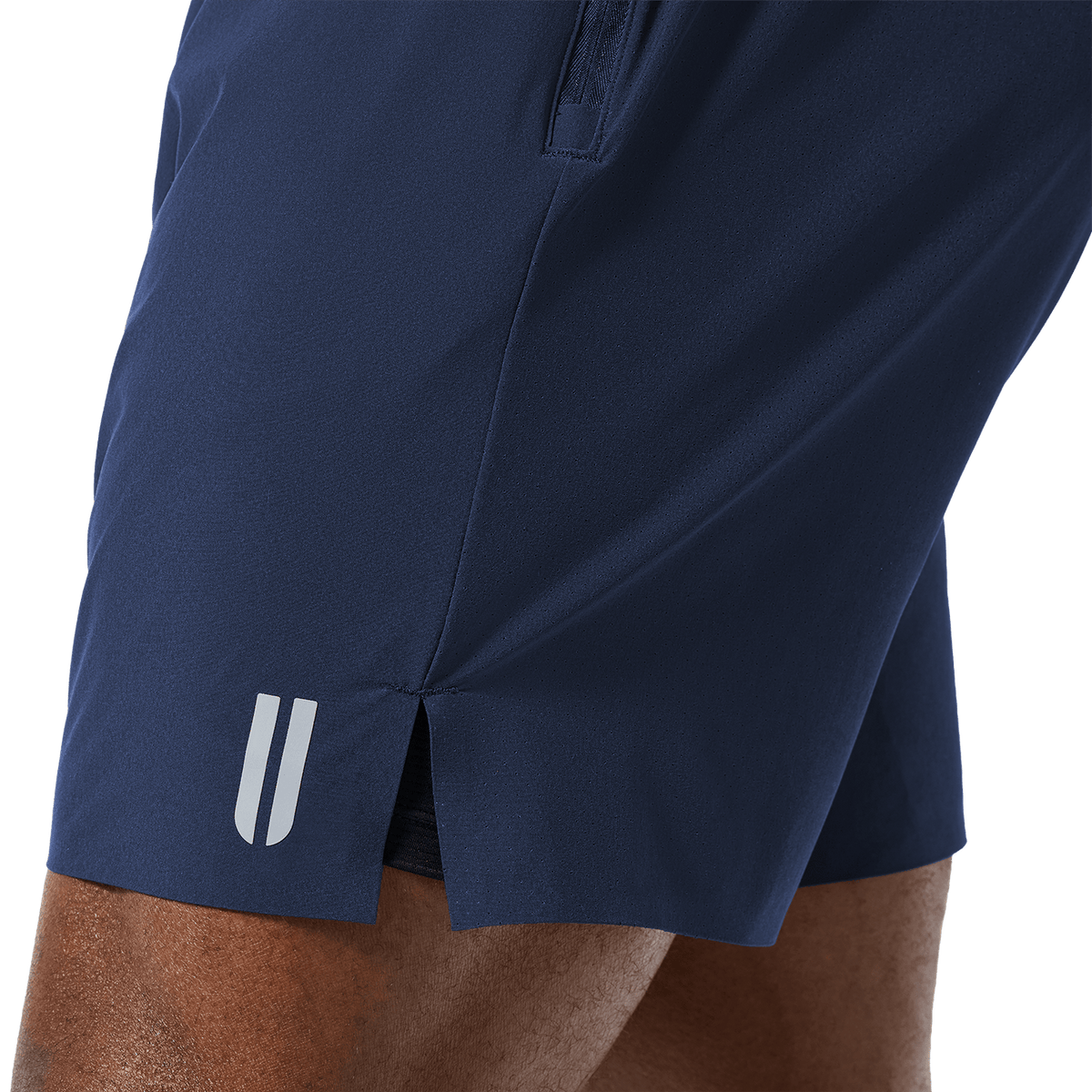 NOBULL Men's Night Navy Drive Short 6" (Lined)