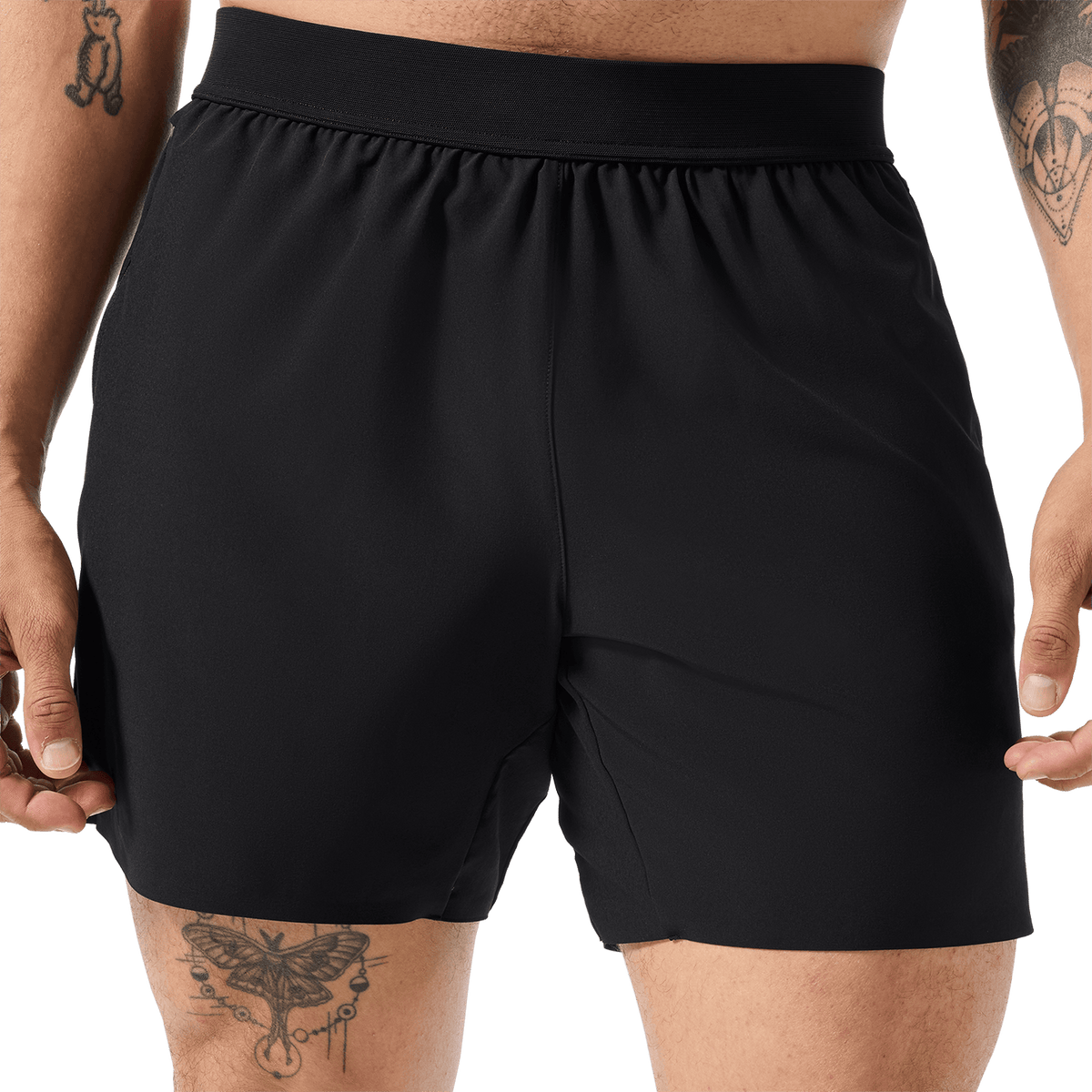 NOBULL Men's Black Drive Short 6" (Unlined)