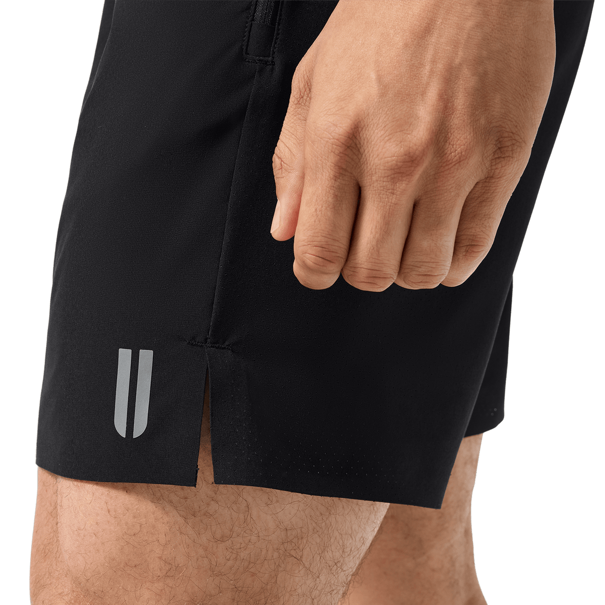 NOBULL Men's Black Drive Short 6" (Unlined)