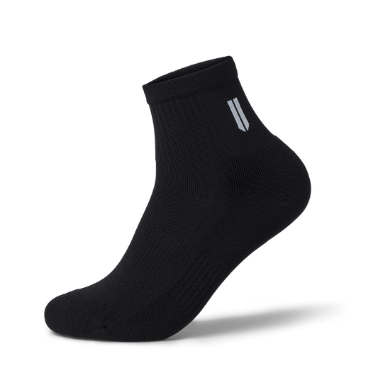 NOBULL Black Quarter Crew Performance Sock