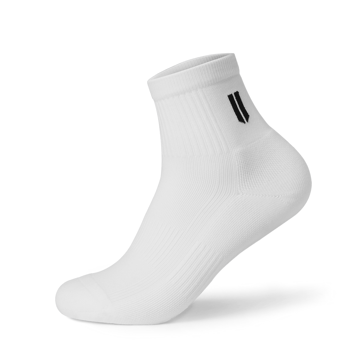 NOBULL White Quarter Crew Performance Sock