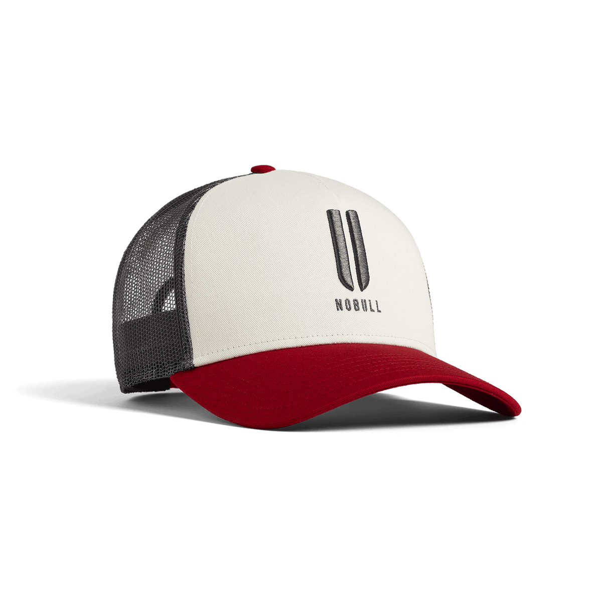 NOBULL Mineral White Equestrian Red U NOBULL Trucker Hat