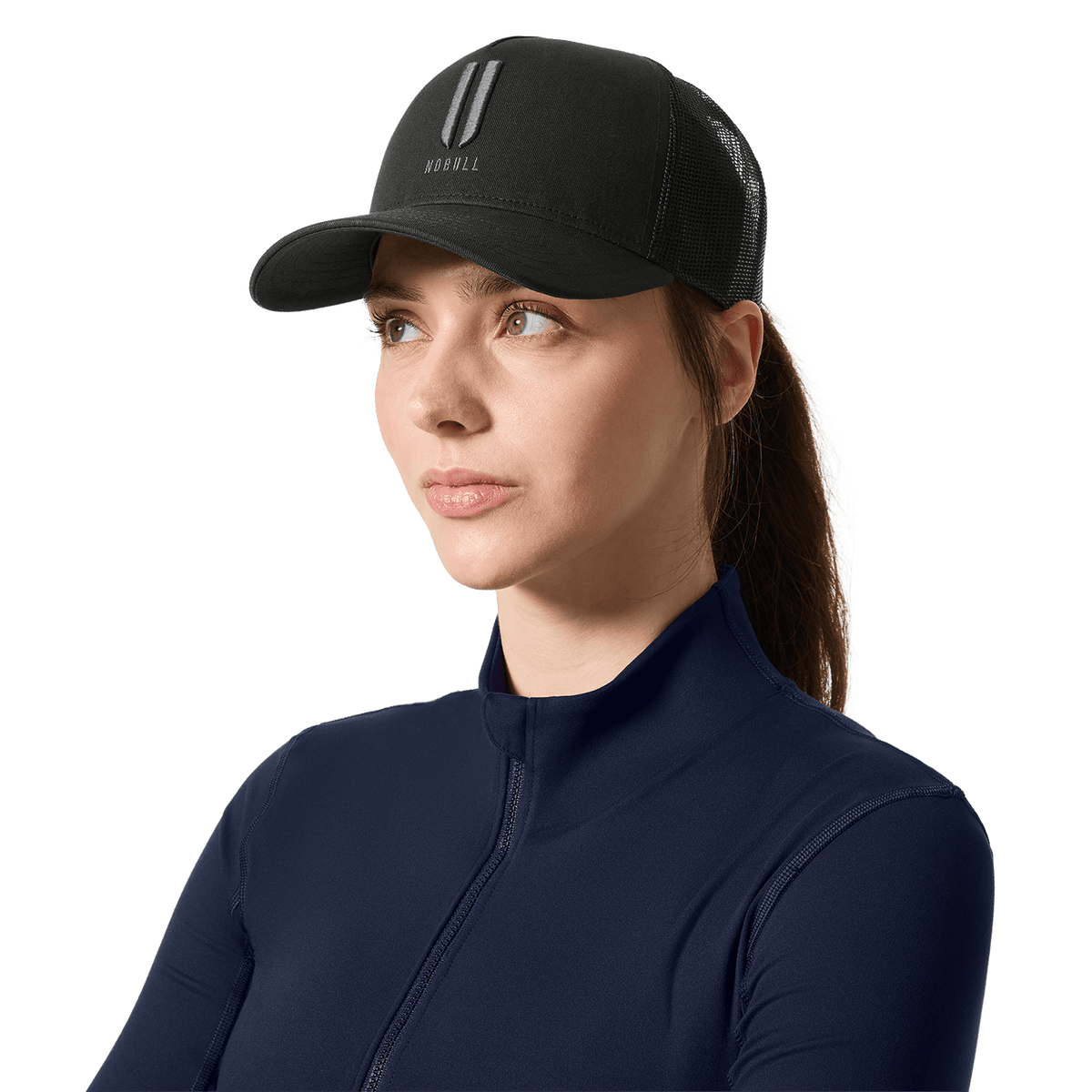 NOBULL Mineral White Equestrian Red U NOBULL Trucker Hat