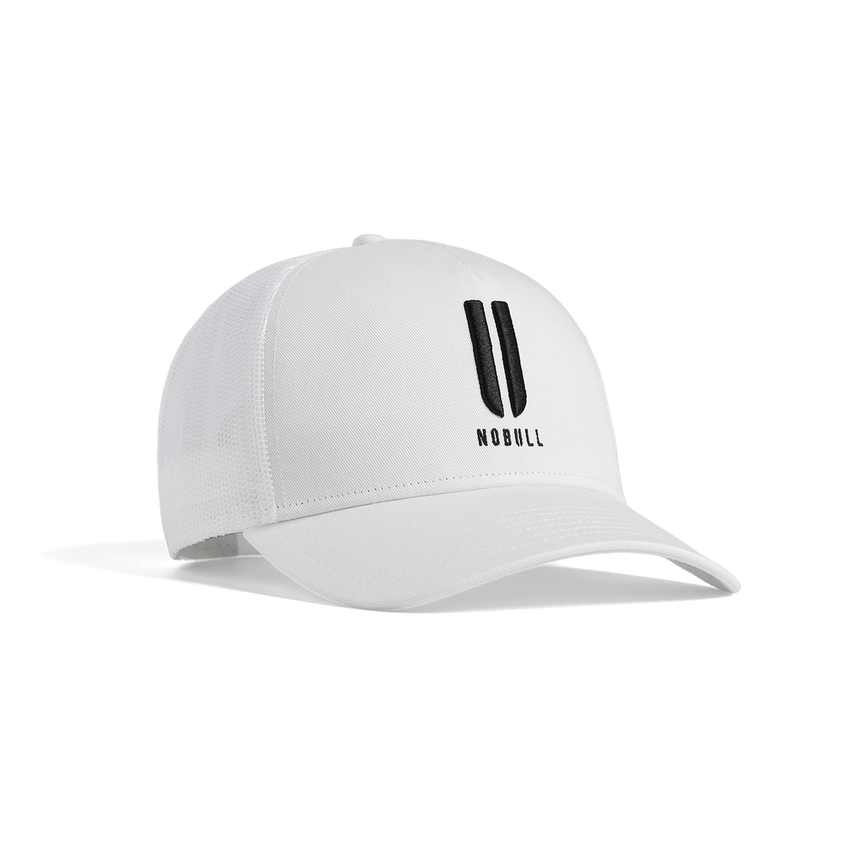 NOBULL White U NOBULL Trucker Hat