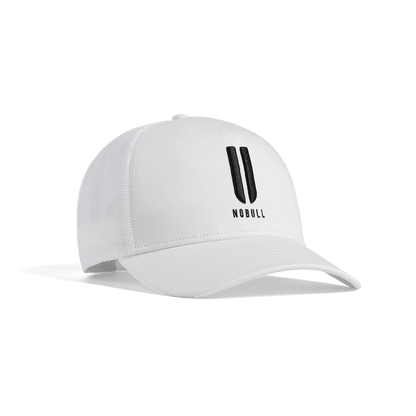 NOBULL White U NOBULL Trucker Hat