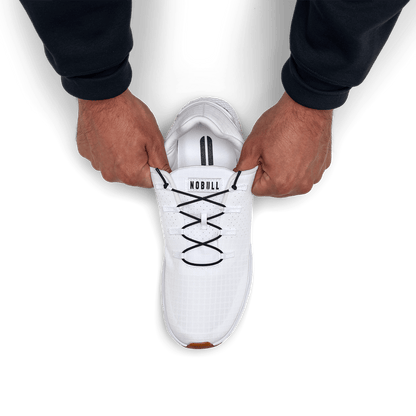NOBULL No-Tie Elastic Laces | White