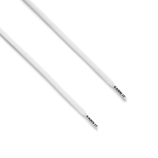 NOBULL Shoelaces for High-Tops | White Earn It